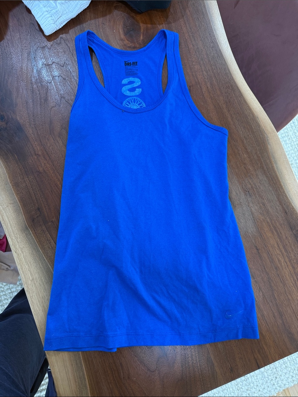 Nike Royal Blue Girls' Racerback Dri-FIT Tank